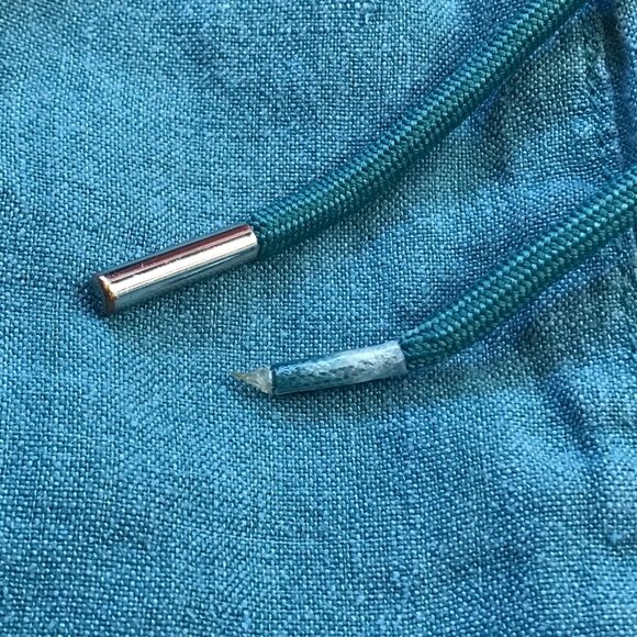 Athleta Retreat Linen Mid-Rise Wide Leg Pants Women's Plus Size 16 Split Hems - Picture 13 of 14